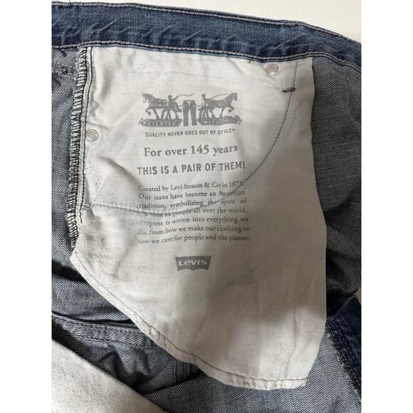 Levis 514 Men's 42x30 Straight Leg Mid Rise Medium Wash Jeans Pants - Picture 11 of 11